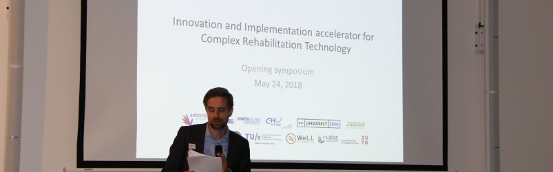 Tom Joosten (Adelante Zorggroep) during the Opening Symposium